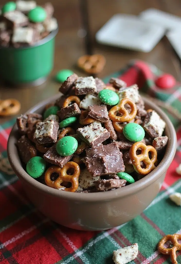 27 Sweet and Salty Christmas Snack Mix Recipes Everyone Loves 48 27 Sweet and Salty Christmas Snack Mix Recipes Everyone Loves - 8. Chocolate Mint Snack Mix