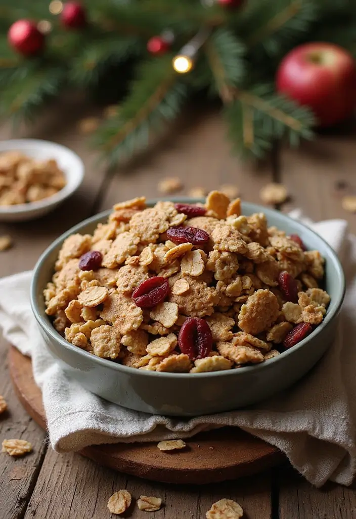 27 Sweet and Salty Christmas Snack Mix Recipes Everyone Loves 53 27 Sweet and Salty Christmas Snack Mix Recipes Everyone Loves - 9. Holiday Granola Snack Mix