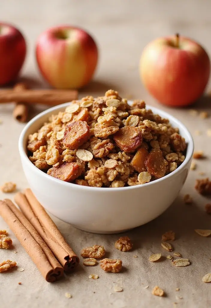 27 Unique Snack Mix Recipes You Haven’t Tried Yet 81 27 Unique Snack Mix Recipes You Haven’t Tried Yet - 13. Cinnamon Apple Granola Mix