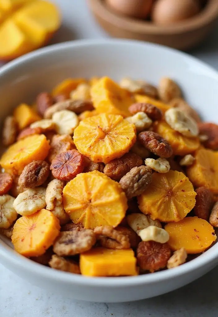 27 Unique Snack Mix Recipes You Haven’t Tried Yet 109 27 Unique Snack Mix Recipes You Haven’t Tried Yet - 17. Spiced Mango and Nut Snack Mix