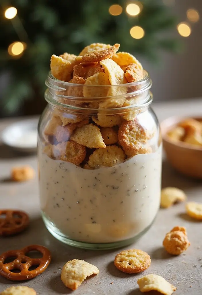 29 Christmas Snack Mix Recipes That Make Great Gifts 81 29 Christmas Snack Mix Recipes That Make Great Gifts - 13. Sour Cream & Onion Snack Mix