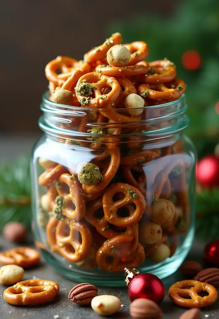 29 Christmas Snack Mix Recipes That Make Great Gifts 128 29 Christmas Snack Mix Recipes That Make Great Gifts - 20. Pesto Parmesan Snack Mix