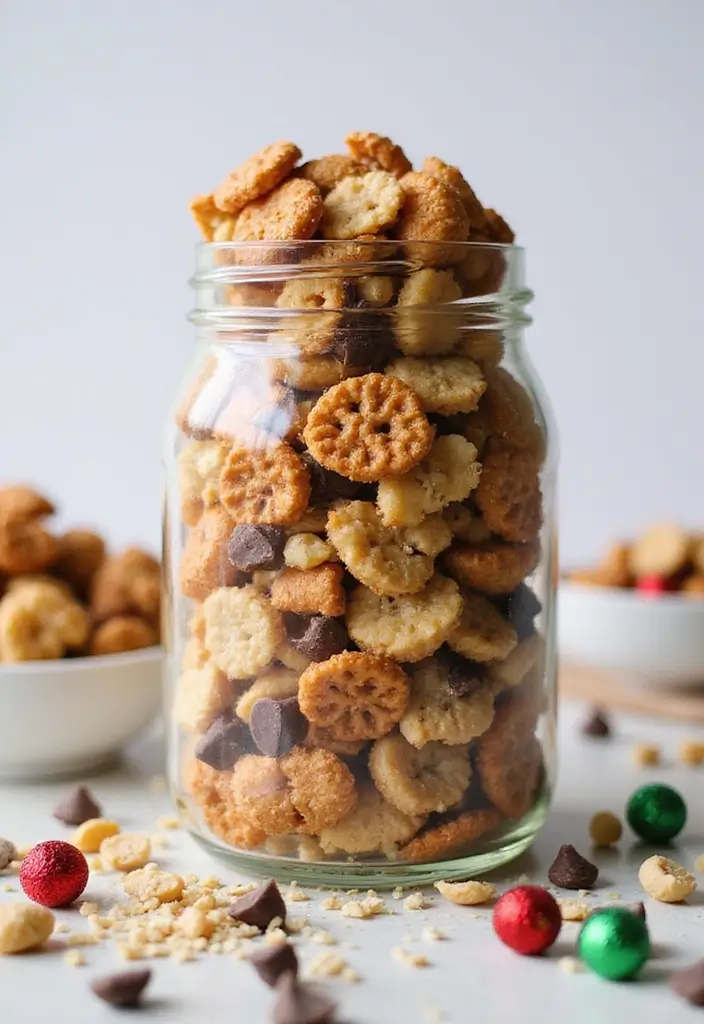 29 Christmas Snack Mix Recipes That Make Great Gifts 177 29 Christmas Snack Mix Recipes That Make Great Gifts - 27. Nutty Cheerio Snack Mix