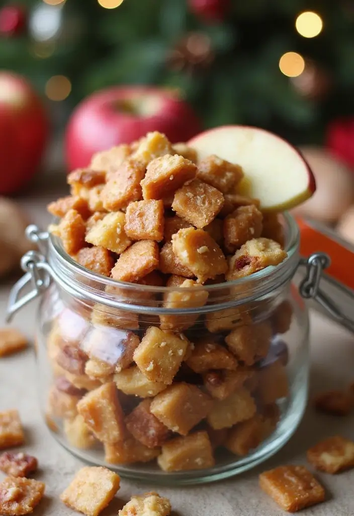 29 Christmas Snack Mix Recipes That Make Great Gifts 184 29 Christmas Snack Mix Recipes That Make Great Gifts - 28. Caramel Apple Snack Mix