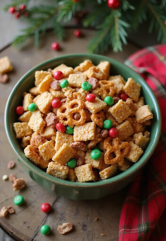 29 Christmas Snack Mix Recipes That Make Great Gifts 27 29 Christmas Snack Mix Recipes That Make Great Gifts - 5. Holiday Chex Mix