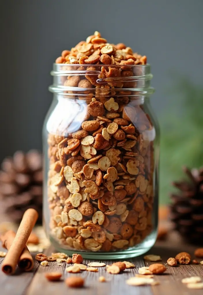 29 Christmas Snack Mix Recipes That Make Great Gifts 39 29 Christmas Snack Mix Recipes That Make Great Gifts - 7. Maple Cinnamon Granola Mix