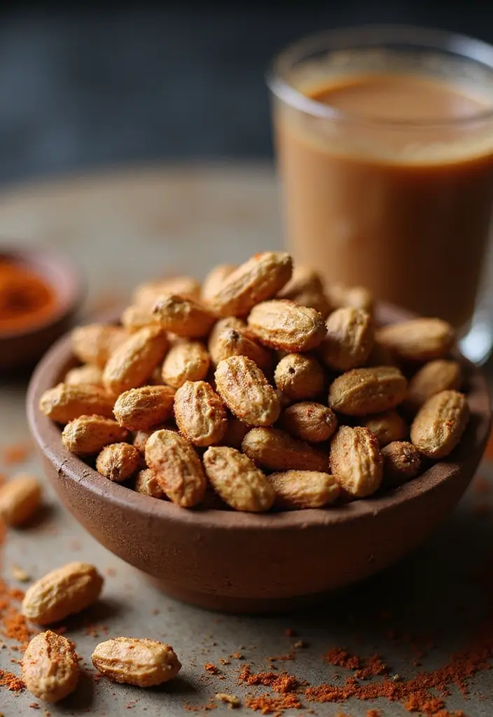 29 Healthy Indian Snack Recipes for Tea Time Gatherings 1 29 Healthy Indian Snack Recipes for Tea Time Gatherings - 1. Masala Chai Peanuts
