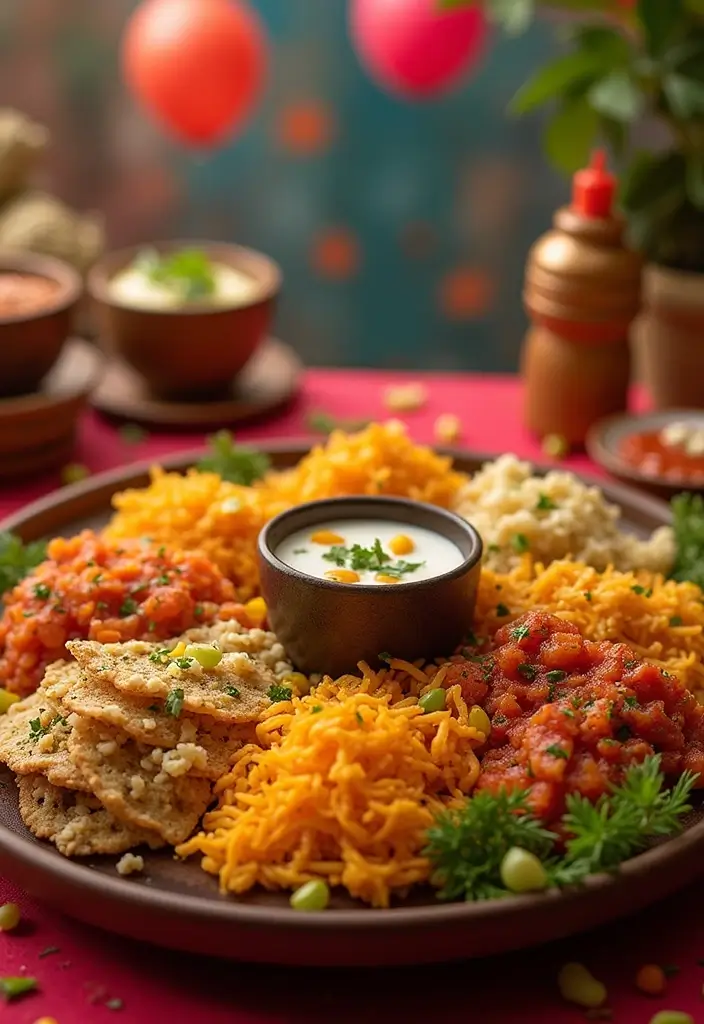 29 Healthy Indian Snack Recipes for Tea Time Gatherings 62 29 Healthy Indian Snack Recipes for Tea Time Gatherings - 10. Chaat Platter