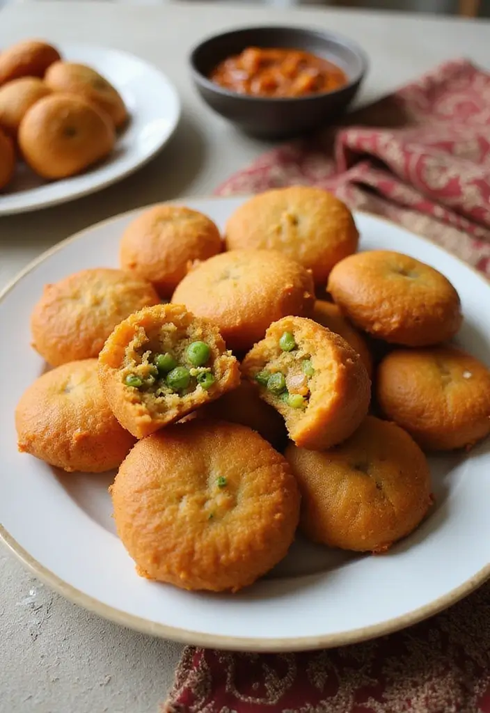 29 Healthy Indian Snack Recipes for Tea Time Gatherings 69 29 Healthy Indian Snack Recipes for Tea Time Gatherings - 11. Carrot and Peas Puffs