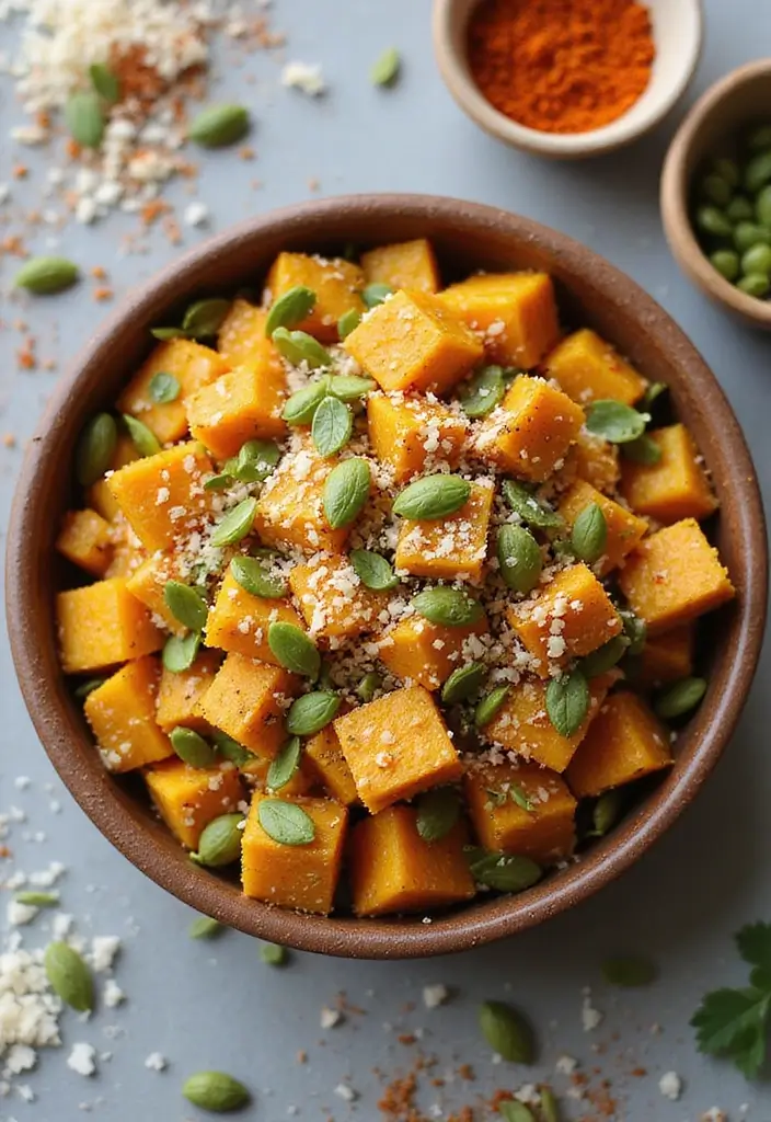 29 Healthy Indian Snack Recipes for Tea Time Gatherings 83 29 Healthy Indian Snack Recipes for Tea Time Gatherings - 13. Pumpkin Seeds and Coconut Chaat