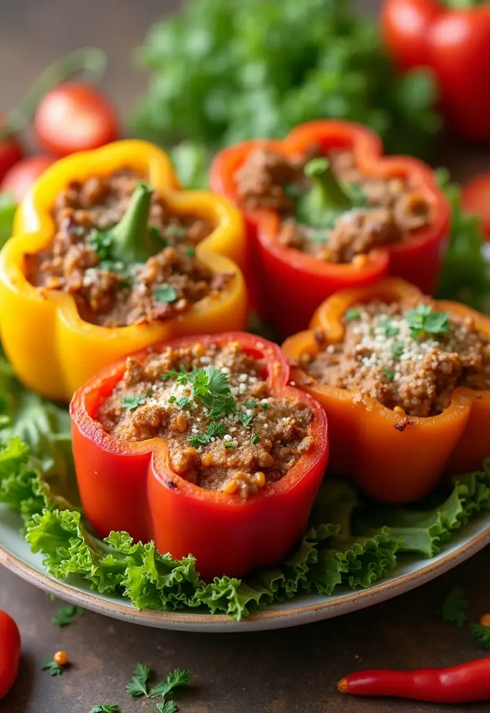 29 Healthy Indian Snack Recipes for Tea Time Gatherings 95 29 Healthy Indian Snack Recipes for Tea Time Gatherings - 15. Stuffed Bell Peppers