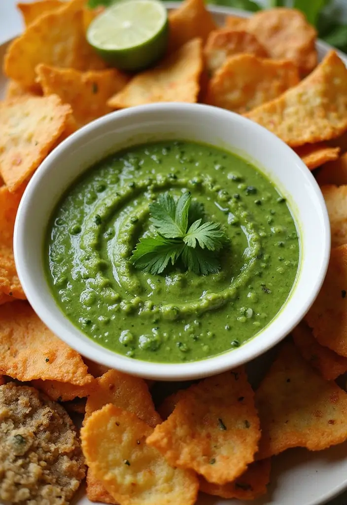 29 Healthy Indian Snack Recipes for Tea Time Gatherings 116 29 Healthy Indian Snack Recipes for Tea Time Gatherings - 18. Coriander and Mint Chutney
