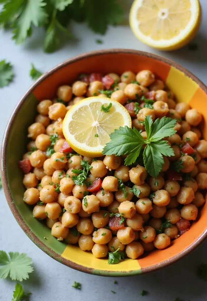 29 Healthy Indian Snack Recipes for Tea Time Gatherings 137 29 Healthy Indian Snack Recipes for Tea Time Gatherings - 21. Chickpea Salad