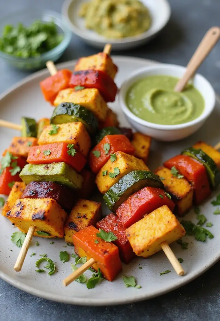 29 Healthy Indian Snack Recipes for Tea Time Gatherings 158 29 Healthy Indian Snack Recipes for Tea Time Gatherings - 24. Paneer Tikka Skewers
