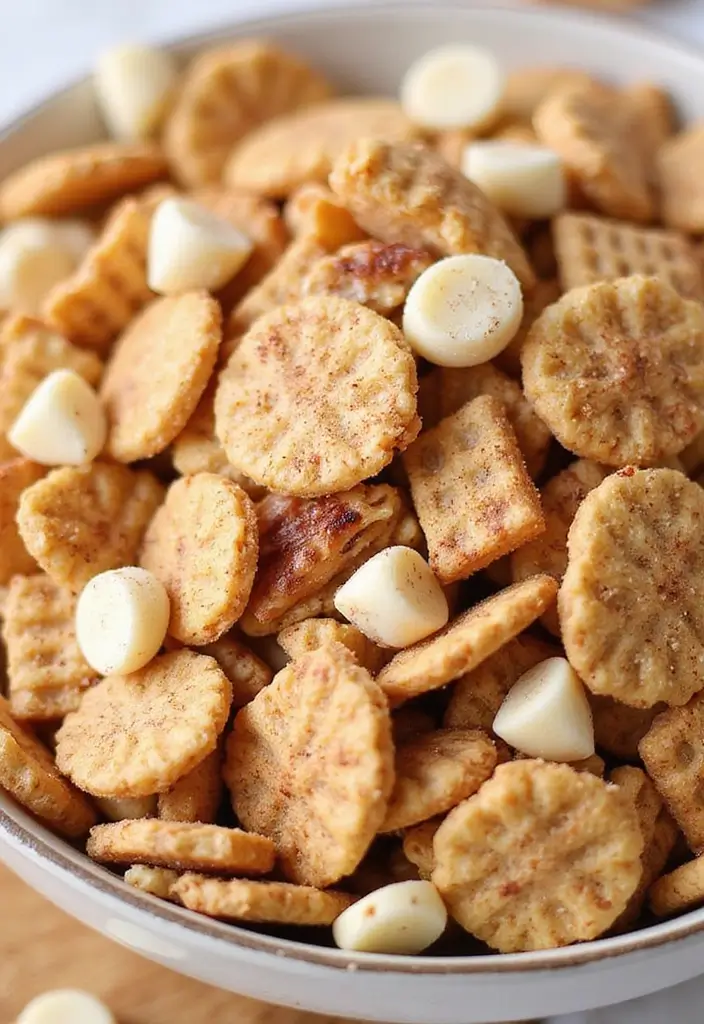 30+ Chex Snack Mix Recipes for Every Occasion 8 30+ Chex Snack Mix Recipes for Every Occasion - 2. Sweet and Salty Cinnamon Chex Mix