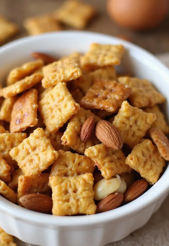 30+ Chex Snack Mix Recipes for Every Occasion 181 30+ Chex Snack Mix Recipes for Every Occasion - 27. Maple Almond Chex Mix