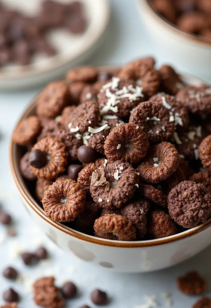 30+ Chex Snack Mix Recipes for Every Occasion 202 30+ Chex Snack Mix Recipes for Every Occasion - 30. Chocolate Coconut Chex Mix