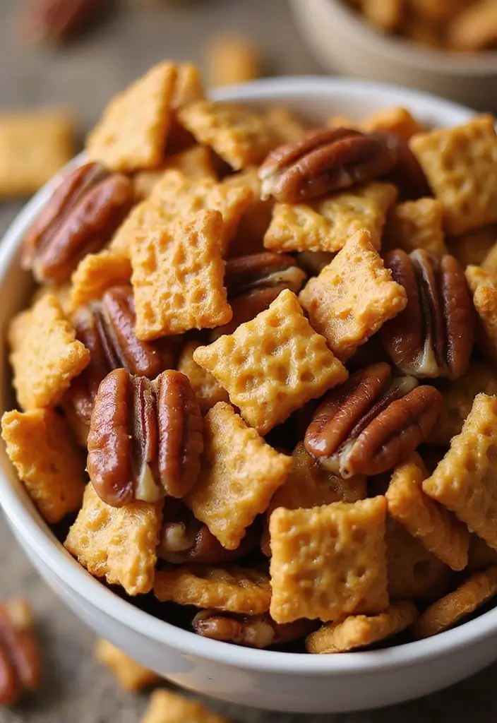 30+ Chex Snack Mix Recipes for Every Occasion 41 30+ Chex Snack Mix Recipes for Every Occasion - 7. Maple Pecan Chex Mix