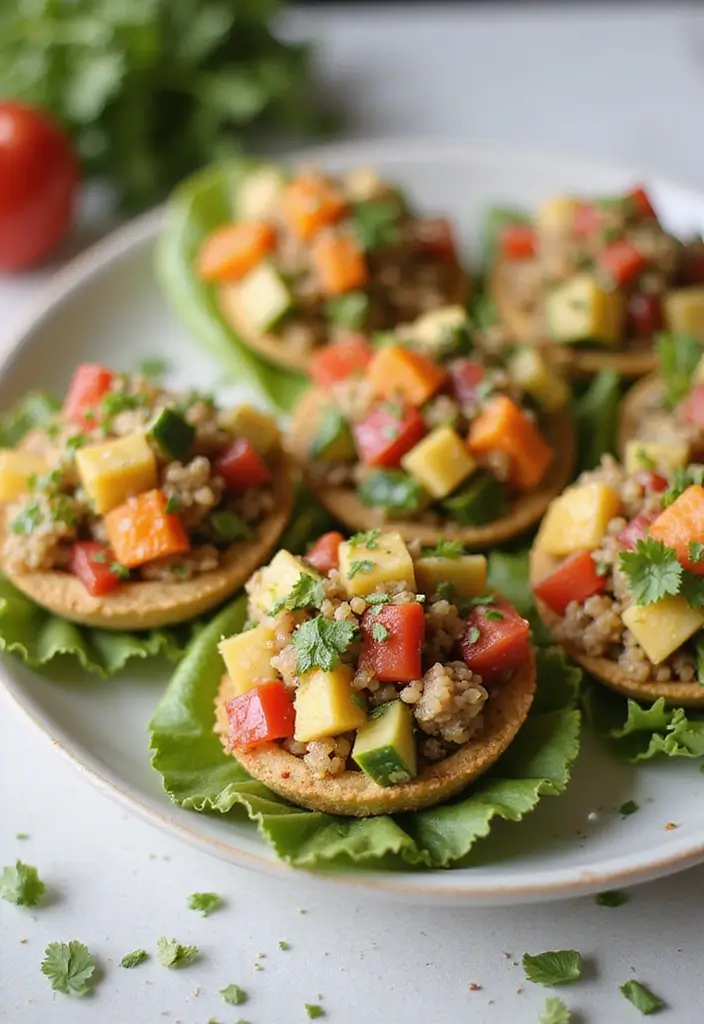 30+ Clean Eating Snack Recipes for a Healthy Lifestyle 67 30+ Clean Eating Snack Recipes for a Healthy Lifestyle - 11. Quinoa Salad Cups