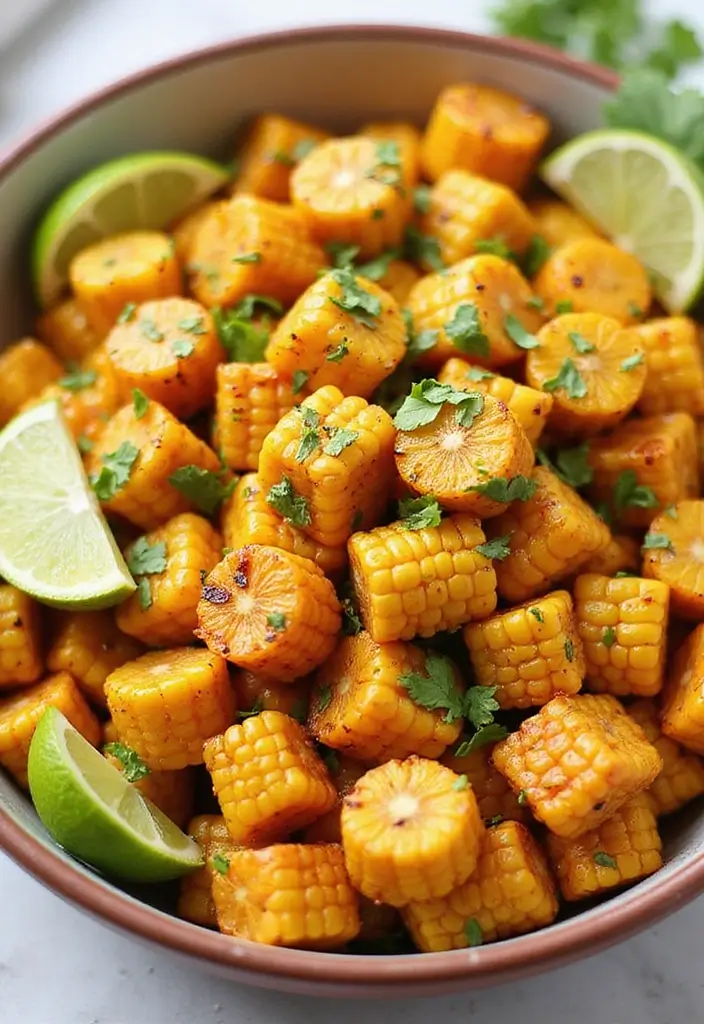 30+ Clean Eating Snack Recipes for a Healthy Lifestyle 114 30+ Clean Eating Snack Recipes for a Healthy Lifestyle - 18. Spicy Roasted Corn