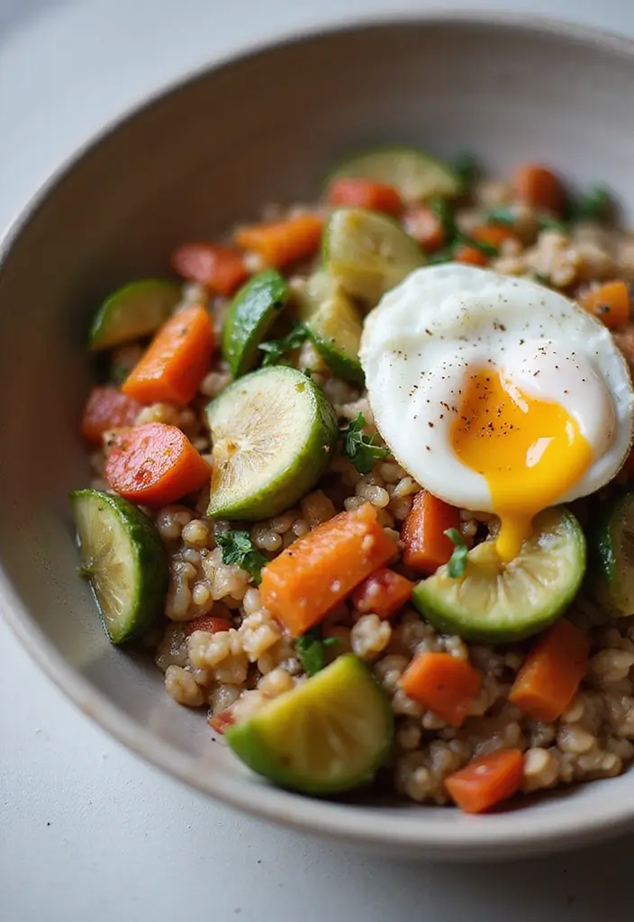 30+ Clean Eating Snack Recipes for a Healthy Lifestyle 156 30+ Clean Eating Snack Recipes for a Healthy Lifestyle - 24. Savory Oatmeal Bowls