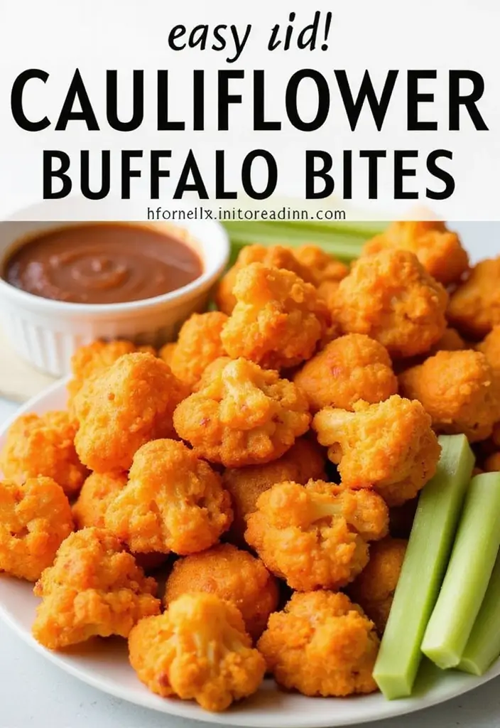 30+ Clean Eating Snack Recipes for a Healthy Lifestyle 53 30+ Clean Eating Snack Recipes for a Healthy Lifestyle - 9. Cauliflower Buffalo Bites