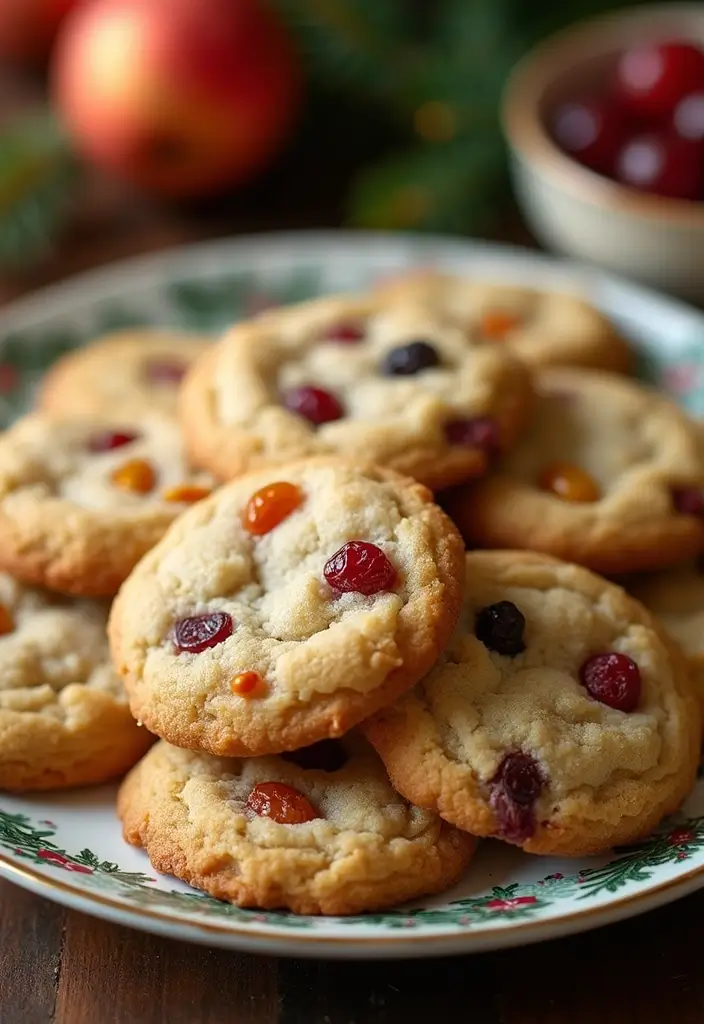 30+ Healthy Christmas Snack Recipes for Parties and Holiday Food Tables 78 30+ Healthy Christmas Snack Recipes for Parties and Holiday Food Tables - 12. Almond Flour Cookies with Dried Fruits