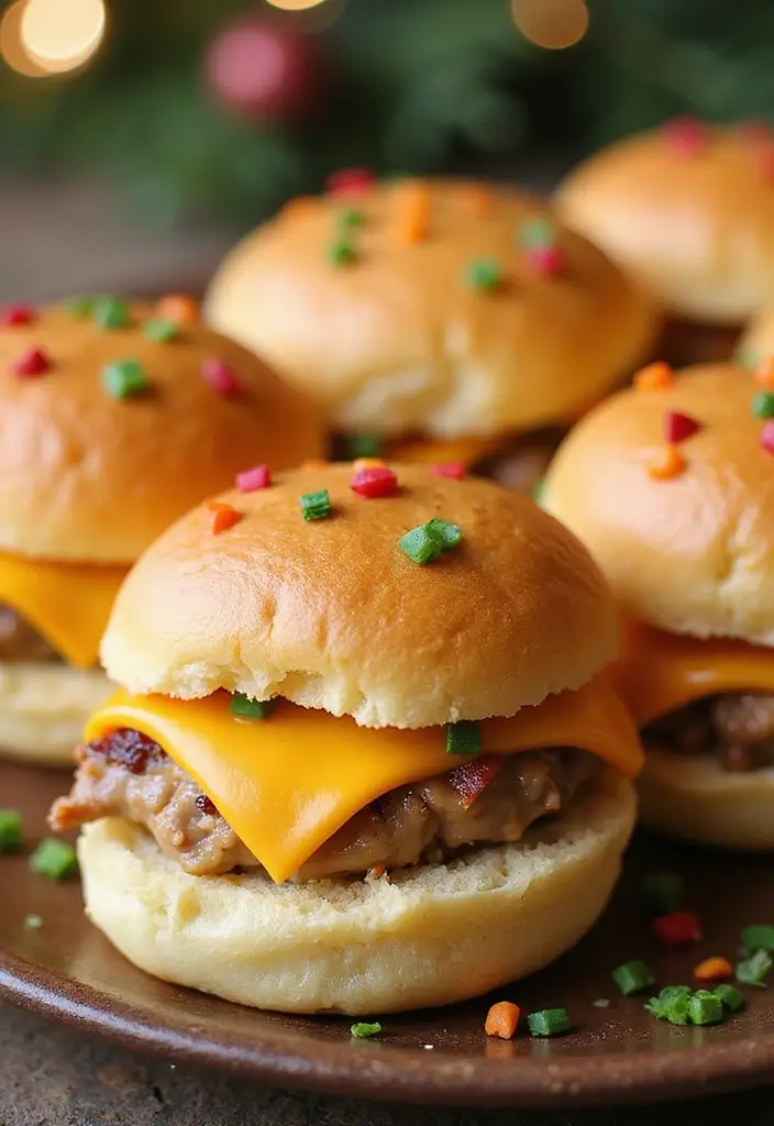 30+ Healthy Christmas Snack Recipes for Parties and Holiday Food Tables 167 30+ Healthy Christmas Snack Recipes for Parties and Holiday Food Tables - 25. Mini Turkey and Cheese Sliders