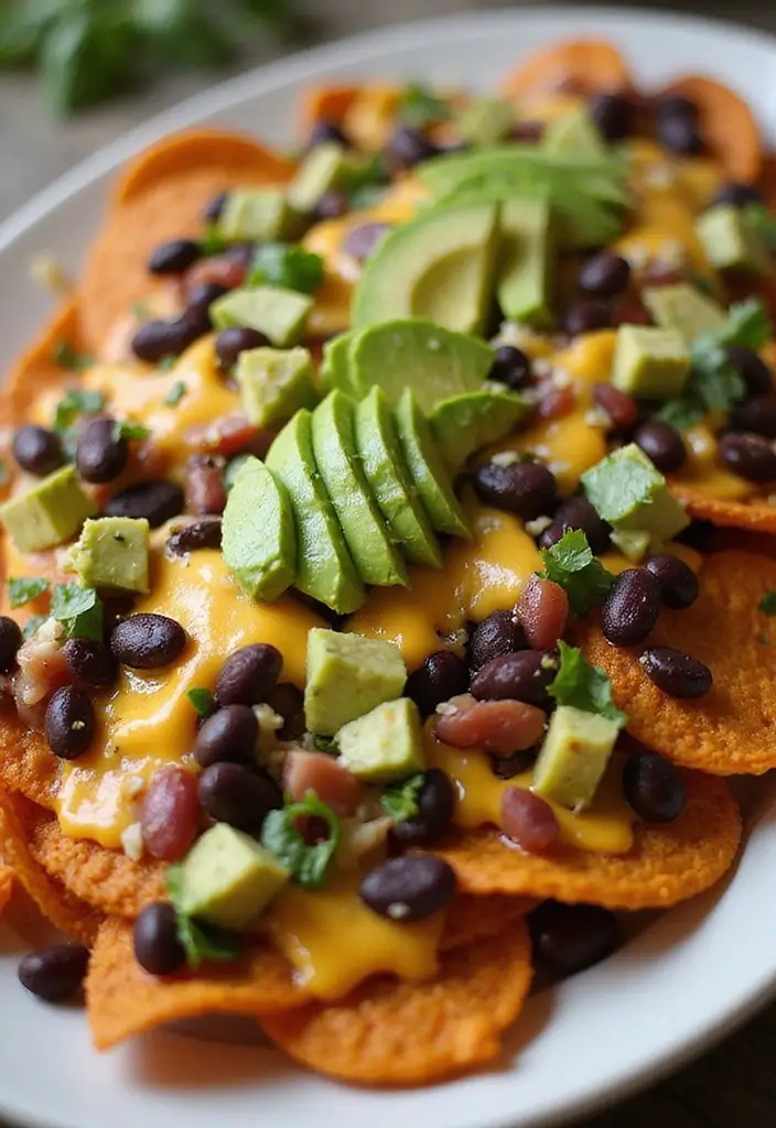 30+ Healthy Christmas Snack Recipes for Parties and Holiday Food Tables 195 30+ Healthy Christmas Snack Recipes for Parties and Holiday Food Tables - 29. Savory Sweet Potato Nachos