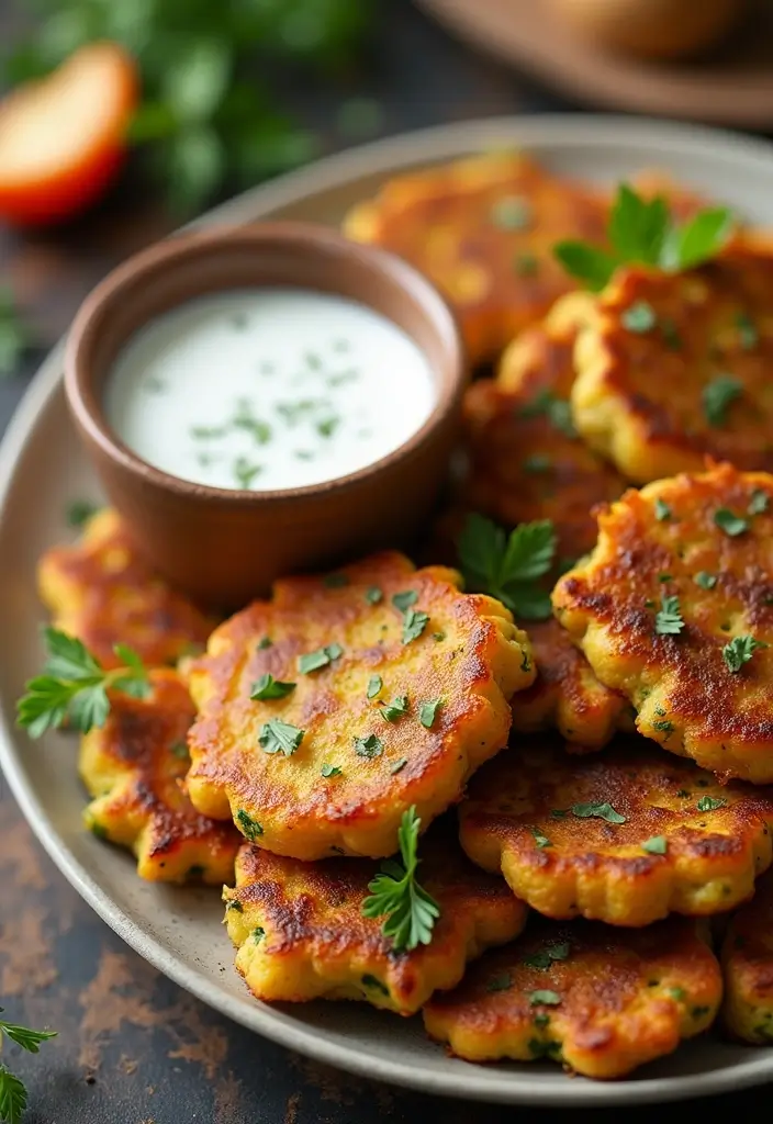 30+ Healthy Christmas Snack Recipes for Parties and Holiday Food Tables 50 30+ Healthy Christmas Snack Recipes for Parties and Holiday Food Tables - 8. Zucchini and Carrot Fritters