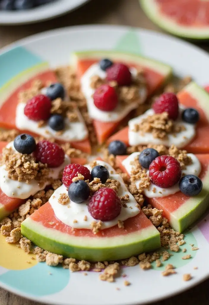 30+ Healthy Snack Recipes for Picky Eaters - 23. Honeydew Melon Pizza