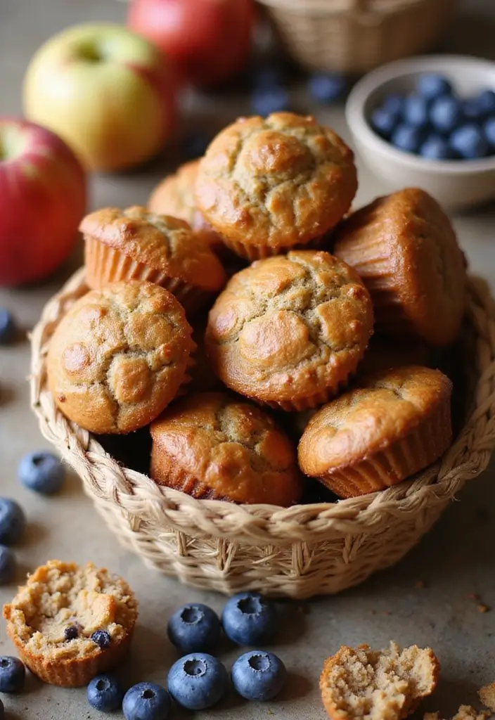30+ Healthy Snack Recipes for Picky Eaters - 25. Mini Whole Wheat Muffins
