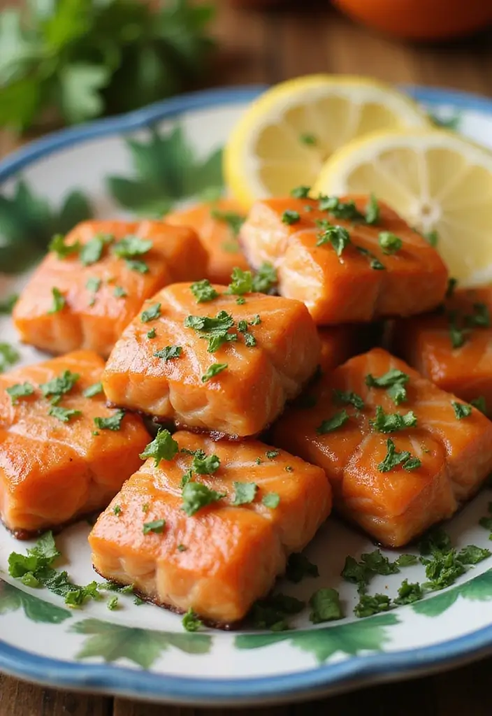 30 Keto Air Fryer Snack Recipes for Low-Carb Treats - 11. Air Fryer Salmon Bites
