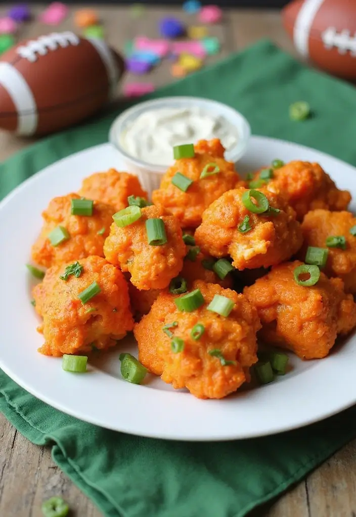 30 Keto Air Fryer Snack Recipes for Low-Carb Treats - 12. Air Fryer Buffalo Cauliflower Bites