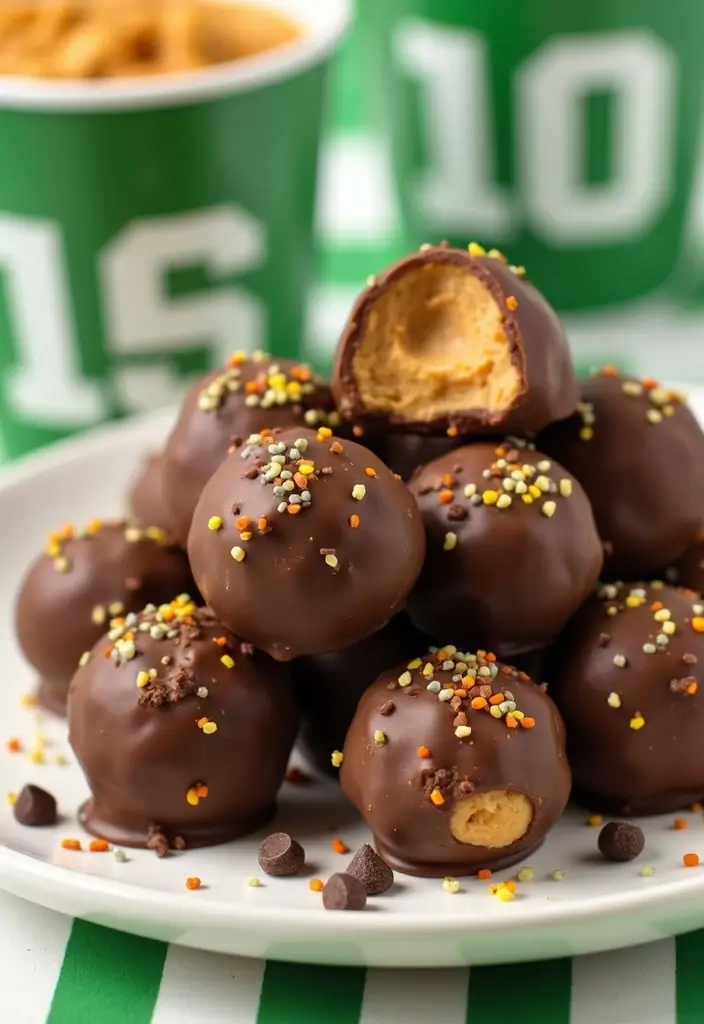 30 Keto Air Fryer Snack Recipes for Low-Carb Treats - 21. Air Fryer Peanut Butter Chocolate Balls