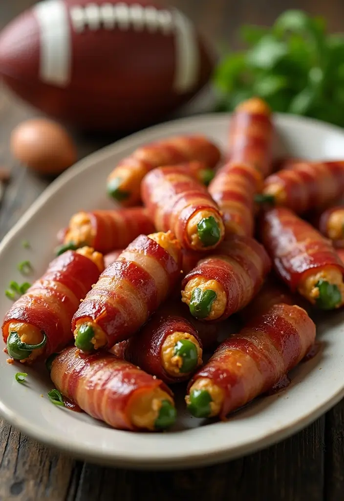30 Keto Air Fryer Snack Recipes for Low-Carb Treats - 6. Crispy Air Fryer Bacon-Wrapped Jalapeño Poppers