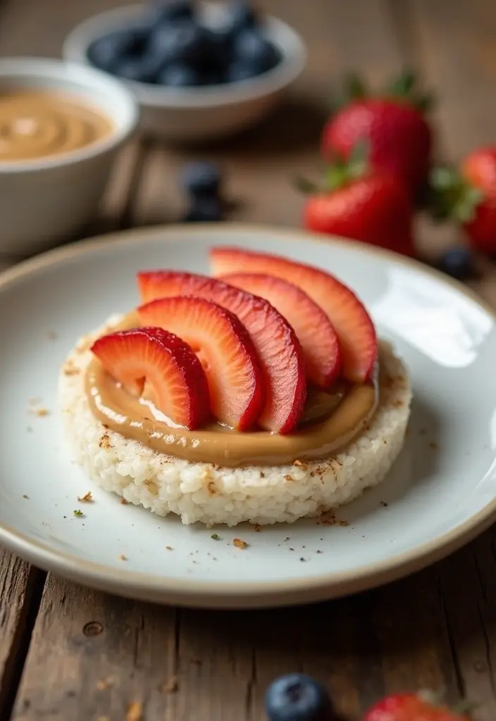 30+ Quick and Easy Snack Recipes No Bake for Busy Days 60 30+ Quick and Easy Snack Recipes No Bake for Busy Days - 10. Nut Butter and Rice Cake