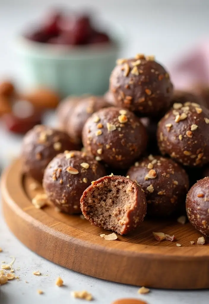 30+ Quick and Easy Snack Recipes No Bake for Busy Days 67 30+ Quick and Easy Snack Recipes No Bake for Busy Days - 11. Cherry Almond Energy Bites