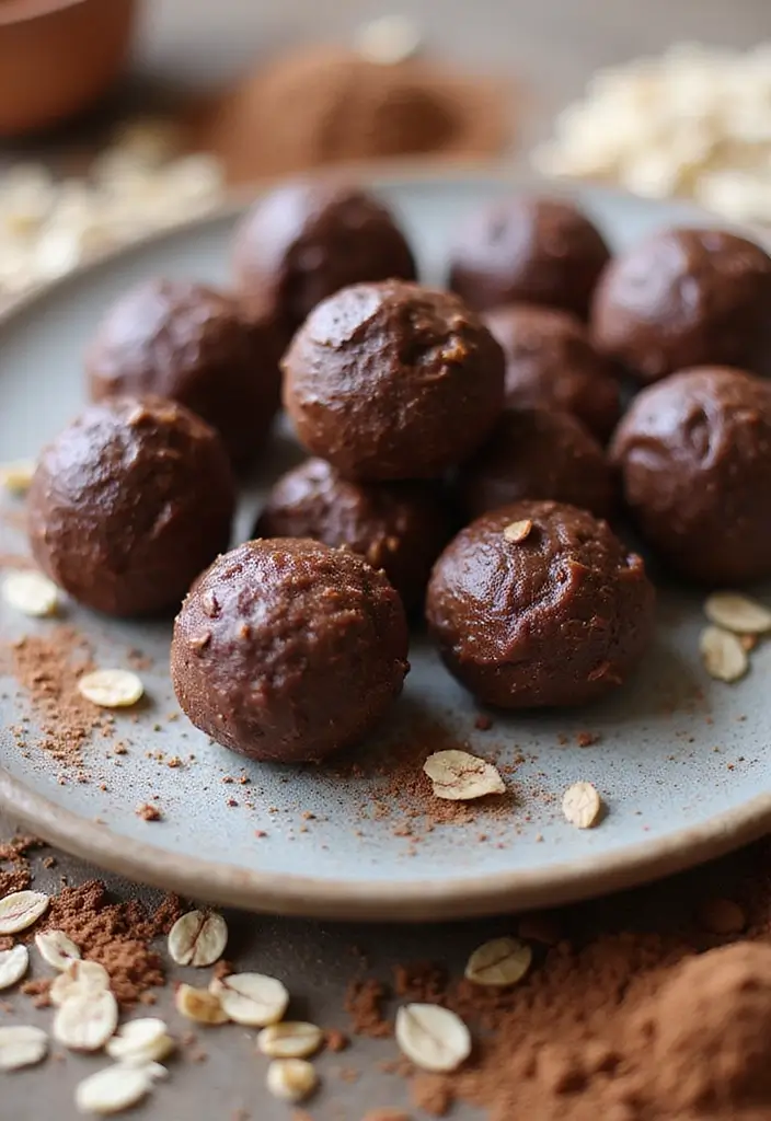 30+ Quick and Easy Snack Recipes No Bake for Busy Days 129 30+ Quick and Easy Snack Recipes No Bake for Busy Days - 21. No-Bake Chocolate Energy Bites