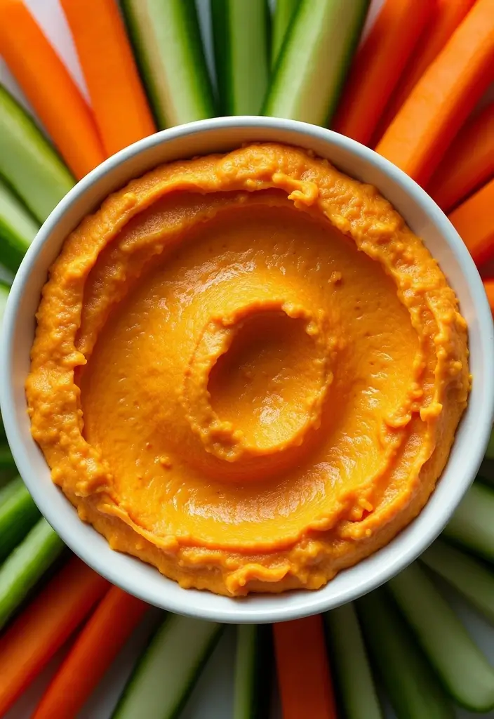 30+ Quick and Easy Snack Recipes No Bake for Busy Days 136 30+ Quick and Easy Snack Recipes No Bake for Busy Days - 22. Sweet Potato Hummus