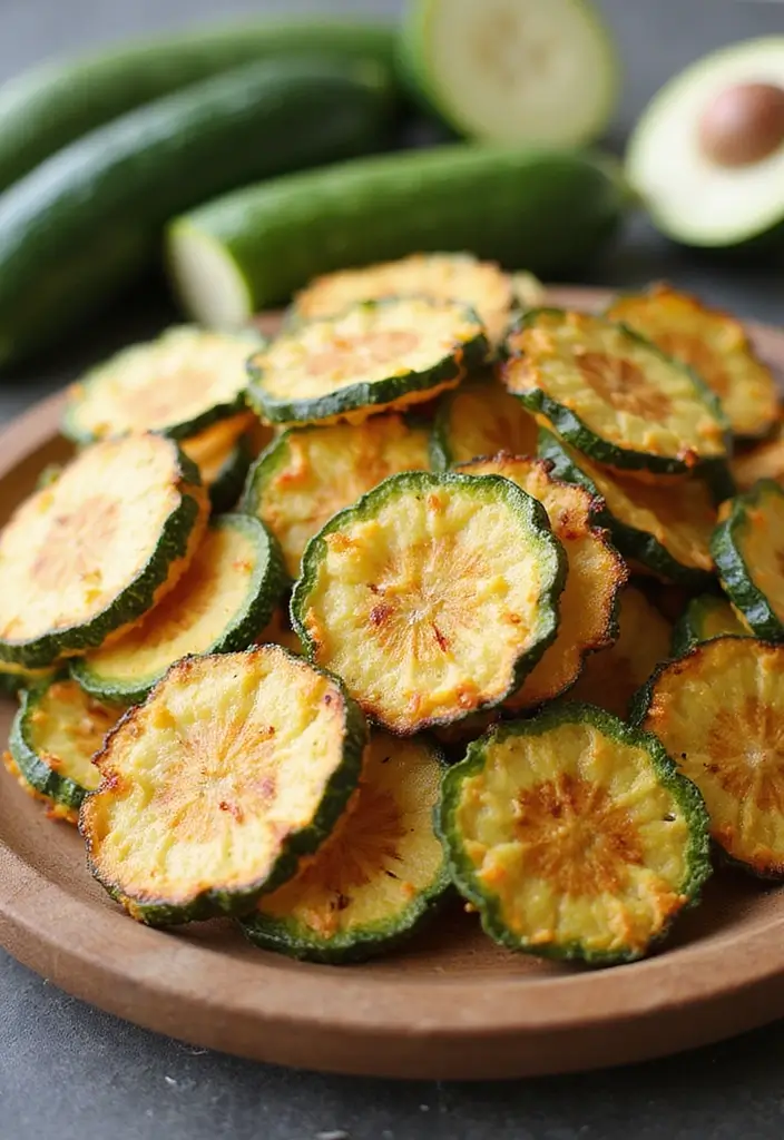 30+ Quick and Easy Snack Recipes No Bake for Busy Days 174 30+ Quick and Easy Snack Recipes No Bake for Busy Days - 28. Zucchini Chips