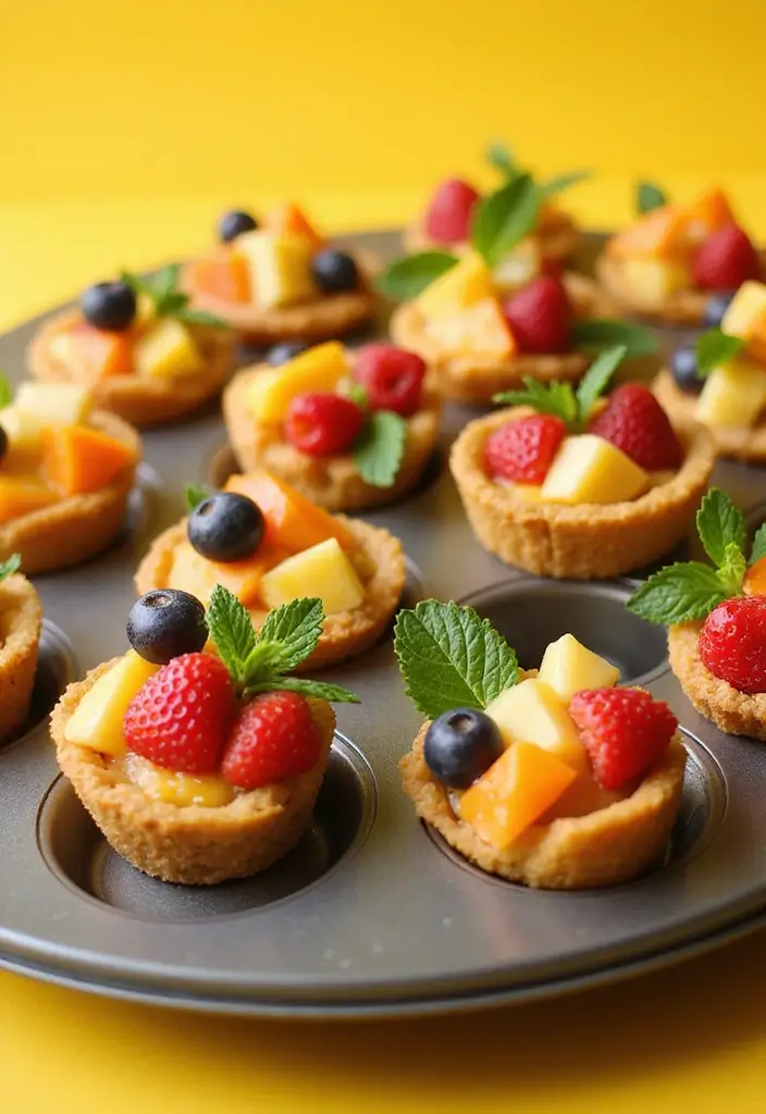 30+ Quick and Easy Snack Recipes No Bake for Busy Days 186 30+ Quick and Easy Snack Recipes No Bake for Busy Days - 30. Muffin Tin Fruit Cups