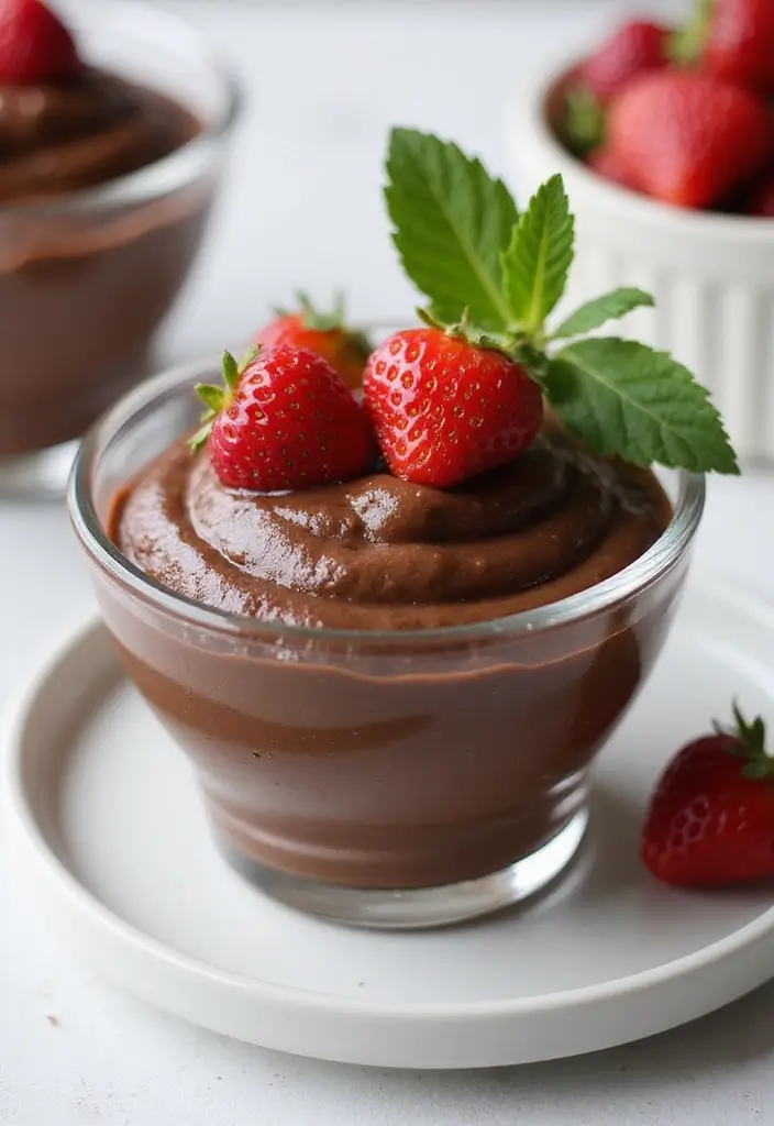 30+ Quick and Easy Snack Recipes No Bake for Busy Days 32 30+ Quick and Easy Snack Recipes No Bake for Busy Days - 6. Chocolate Avocado Pudding
